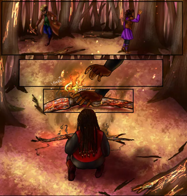 Comics commission example