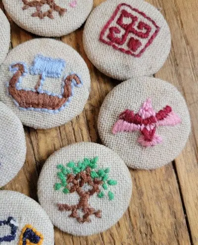 Embroidery Buttons