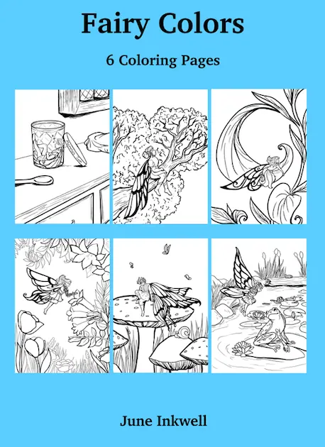 Printable Fairy Coloring Pages